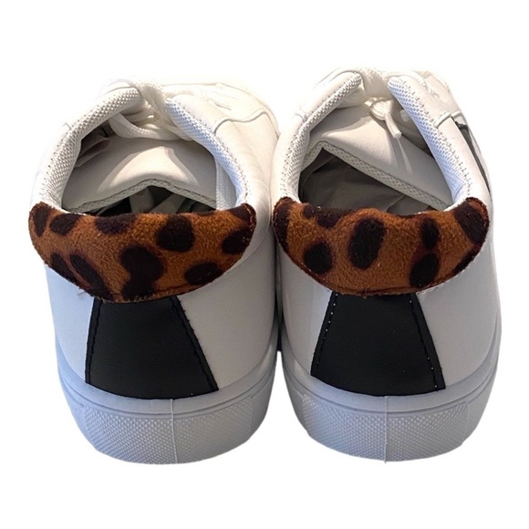 C&C California Lifestyle Faux Leather White Sneakers - Picture 3 of 9